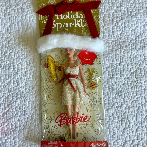 Barbie Other - Vintage Barbie 2008 Holiday Sparkle Barbie Gift Set Doll With Jewelry